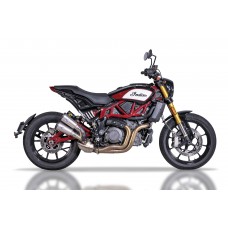 QD Exhaust Twin V-PERFORMANCE Exhaust for the Indian FTR 1200 (Flat Track Racer) (18-20 Euro 4 only)
